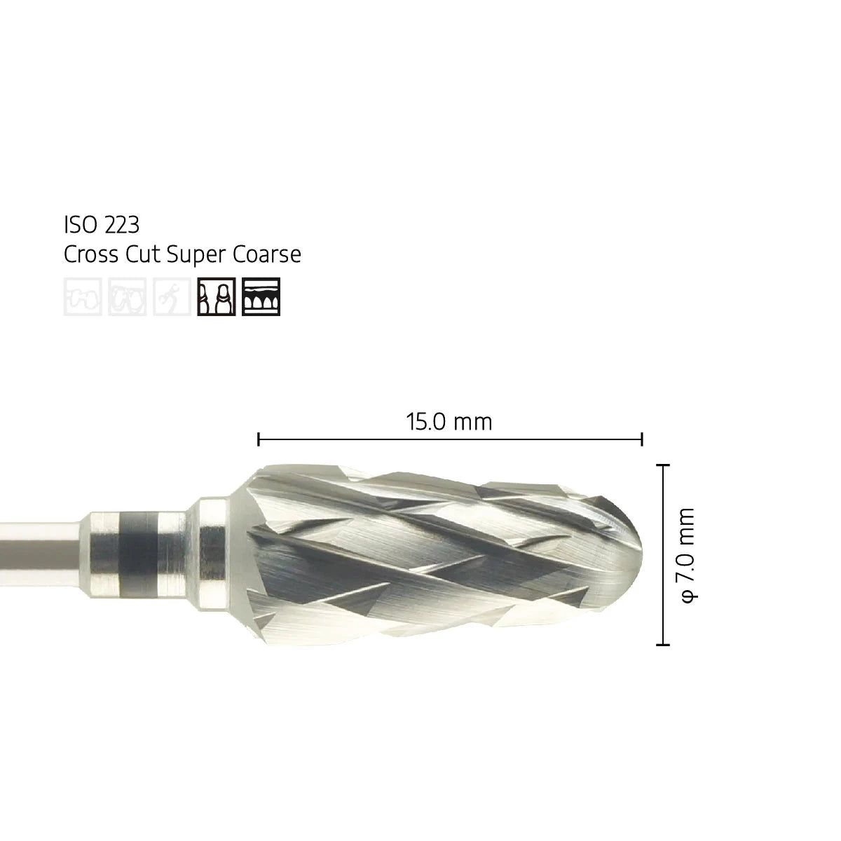 Super coarse Cross Cutters Universal Cutter Lab Bur -