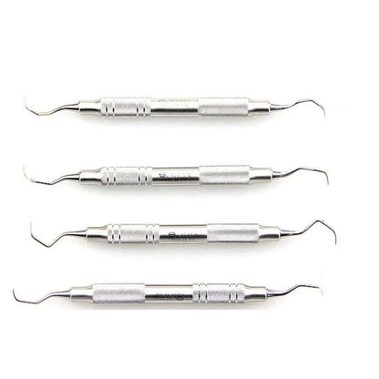 Gracey Curettes Subgingival  Set -  High-Quality Stainless Steel (1 set =4 Subgingival Curette per order)