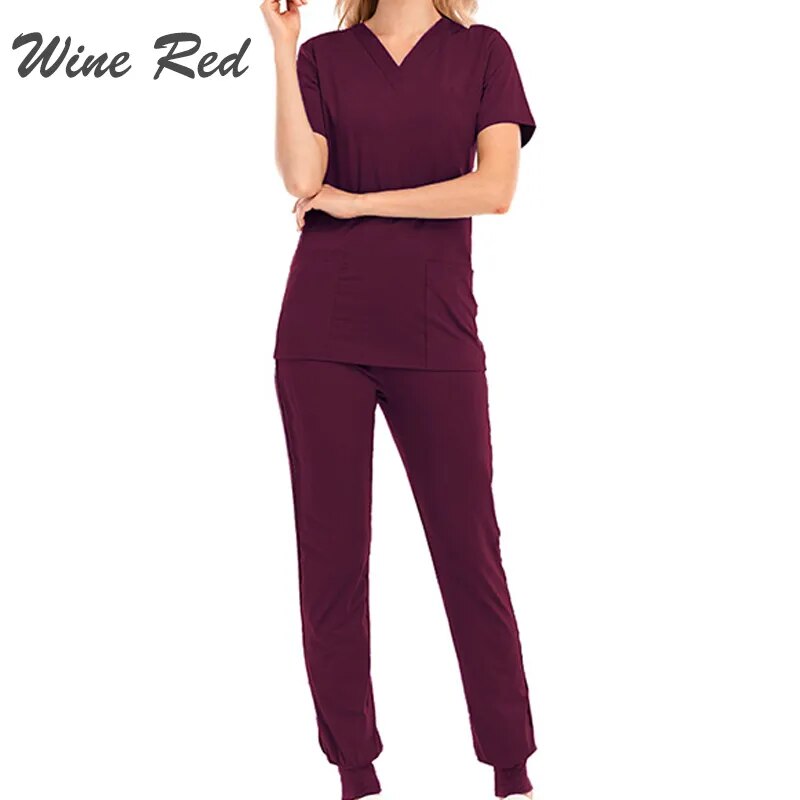 Surgical Scrubs Joggers Style  (Top& Bottom come together)