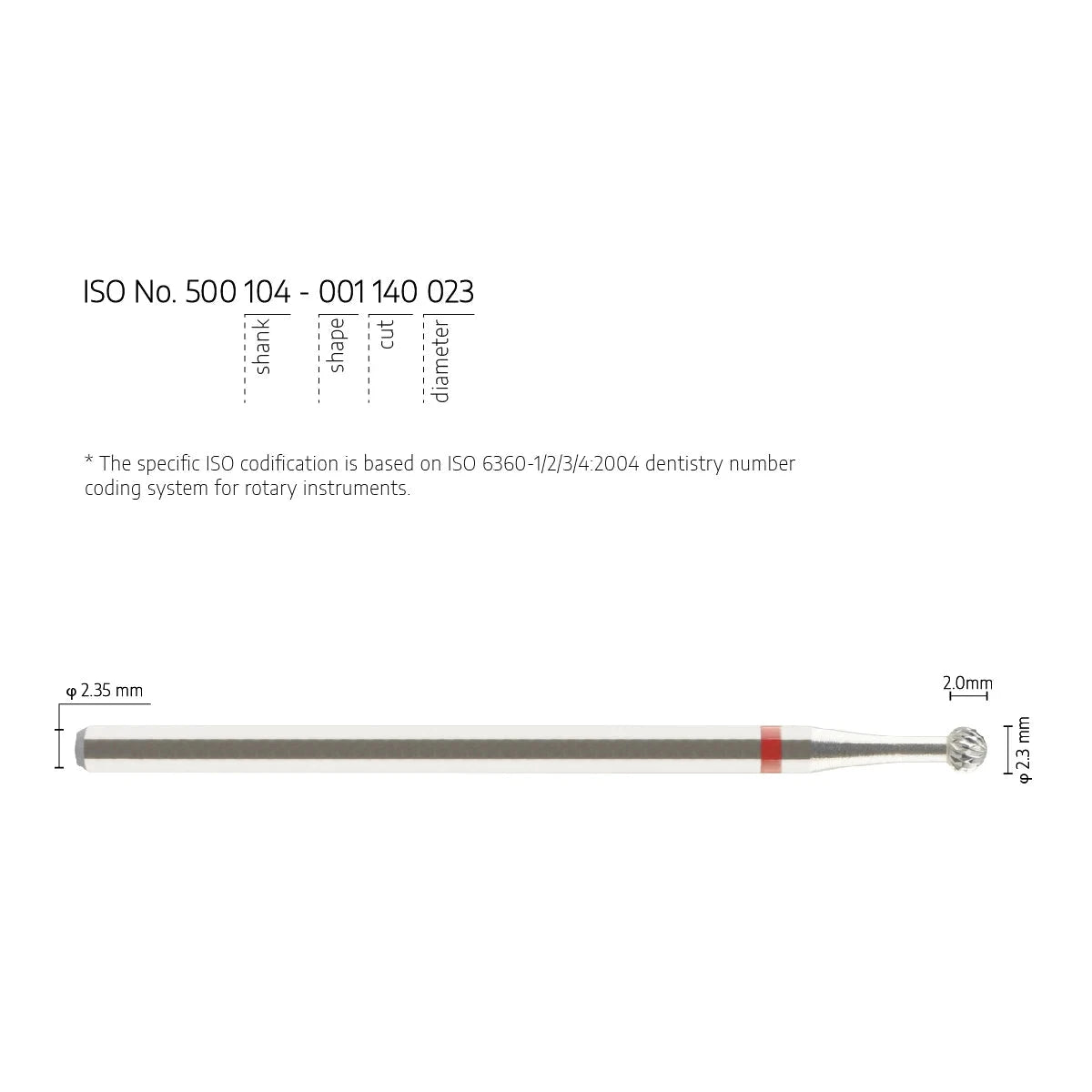 Fine Cross Cut Round Lab Bur - Precision Tungsten Carbide Trimming Burs