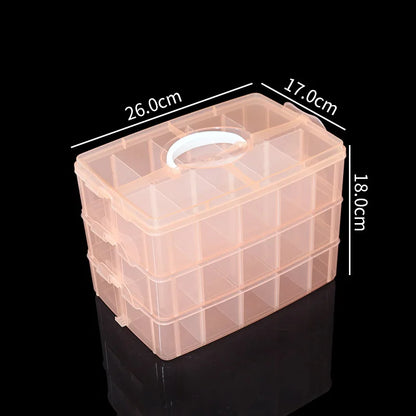 Adjustable 3-Layer Storage Box - Perfect For CADCAM Blocks