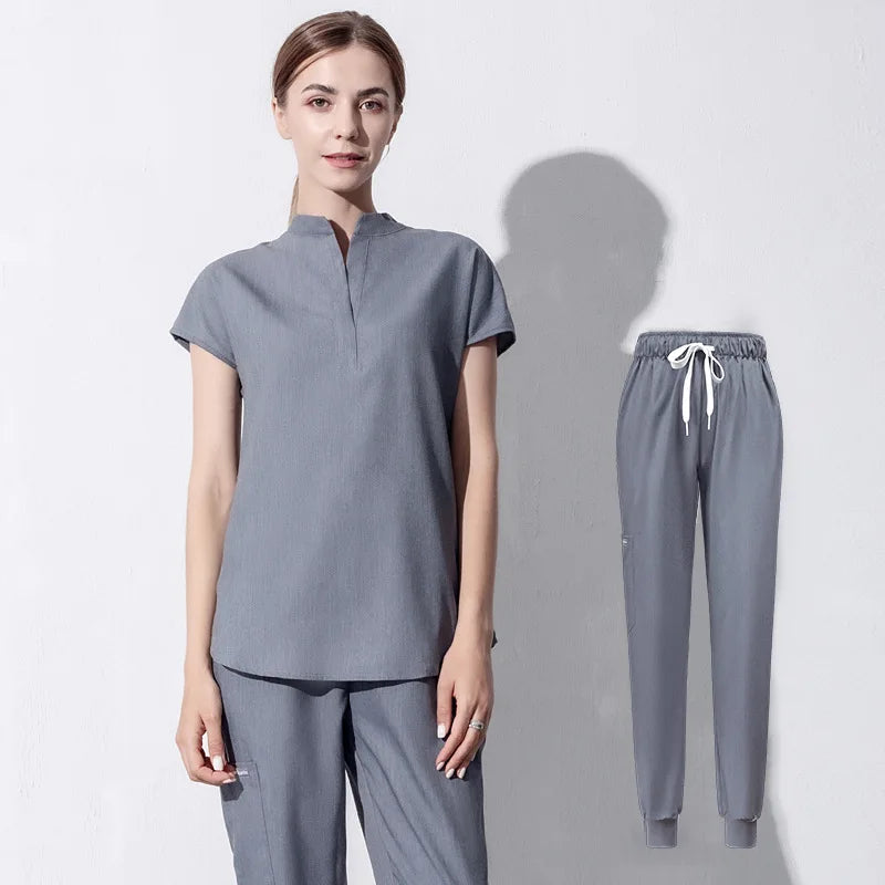 Short Sleeve Scrub Set for Women - Comfortable, Stylish, & Durable