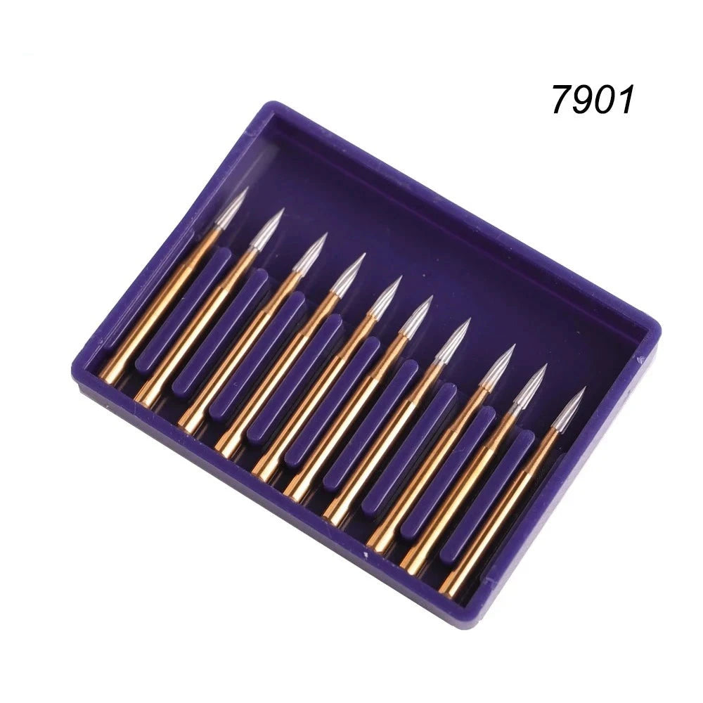 Needle  Carbide Burs FG#7901 - 10 Pcs Set