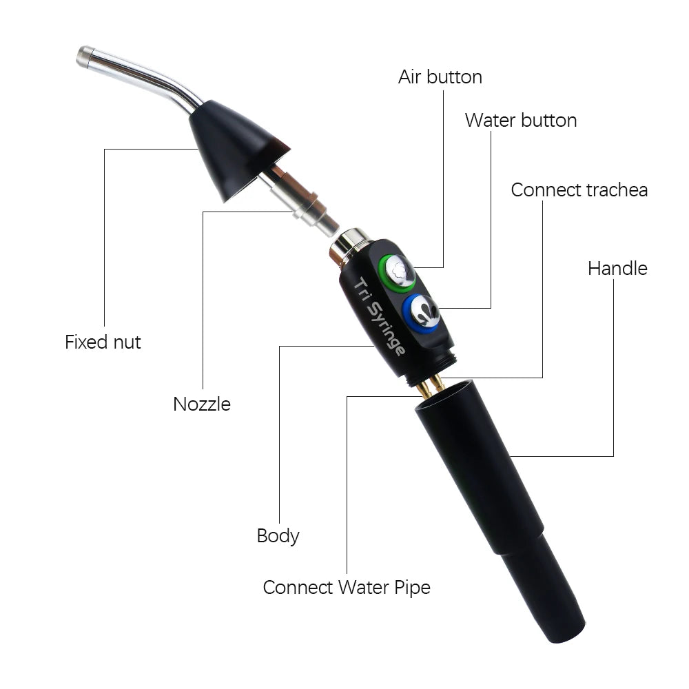 3 Way Air Water Spray Triple Syringe Handpiece