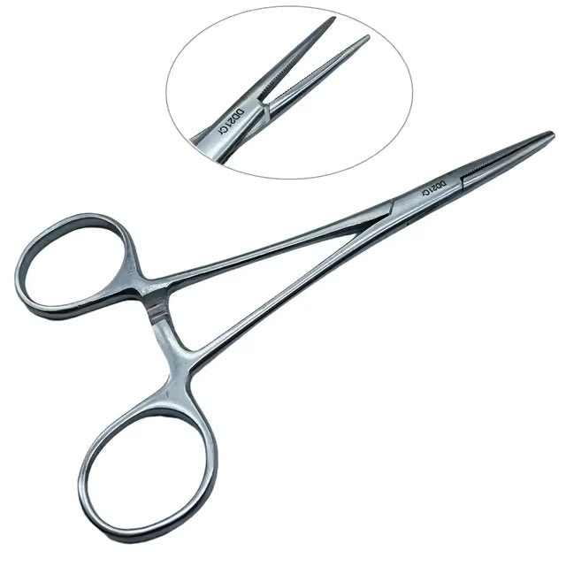 Stainless Steel Hemostatic Forceps – Locking Surgical Forceps (Curved or Straight)