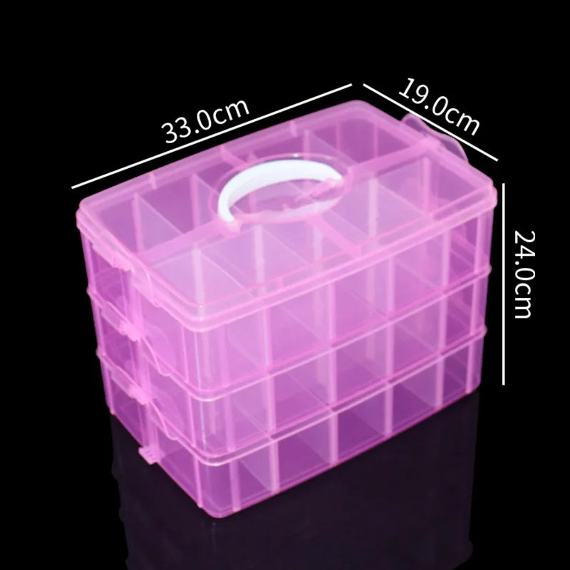 Adjustable 3-Layer Storage Box - Perfect For CADCAM Blocks