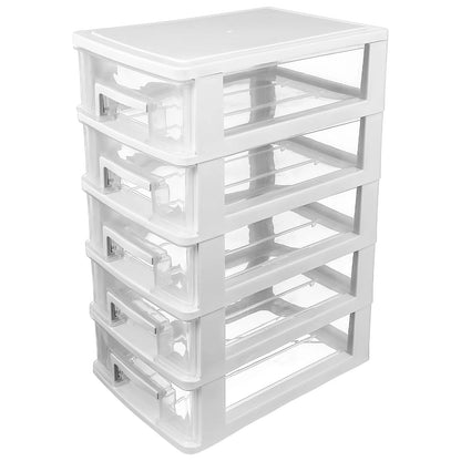 Drawer Type Storage Cabinet Organizer - White