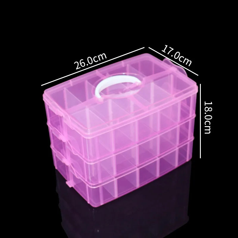 Adjustable 3-Layer Storage Box - Perfect For CADCAM Blocks