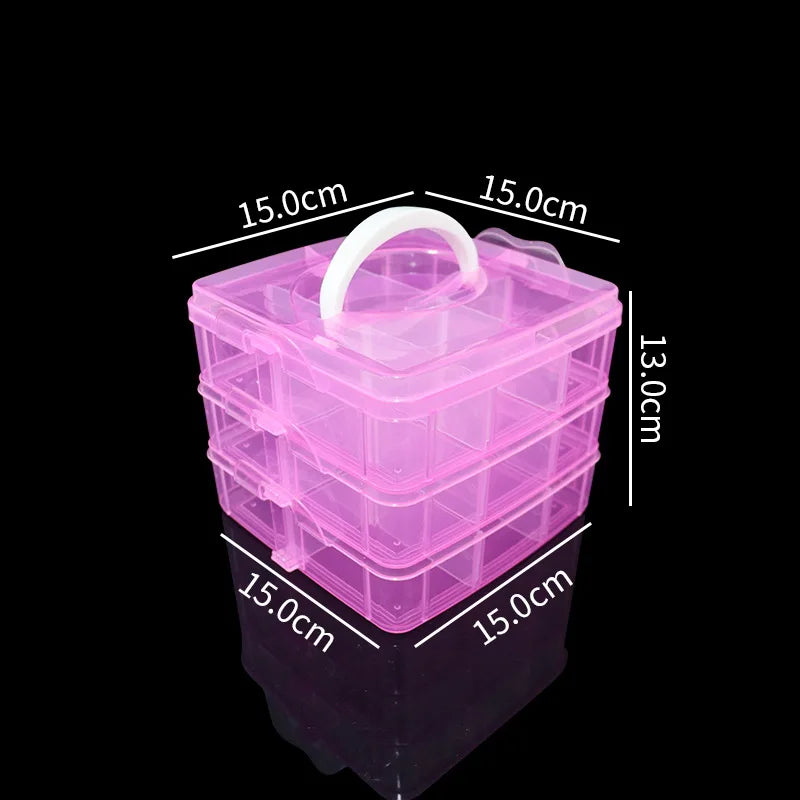 Adjustable 3-Layer Storage Box - Perfect For CADCAM Blocks