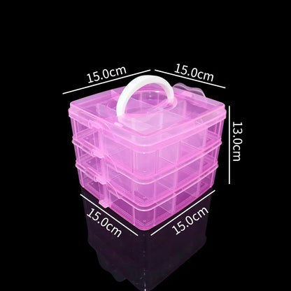 Adjustable 3-Layer Storage Box - Perfect For CADCAM Blocks