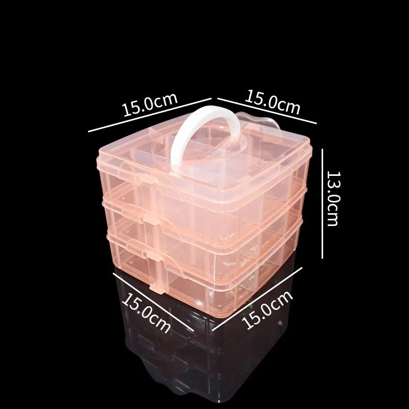 Adjustable 3-Layer Storage Box - Perfect For CADCAM Blocks