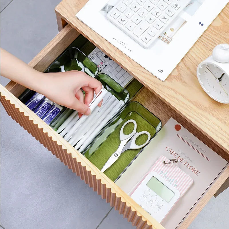 Desk Transparent Organizer Containers