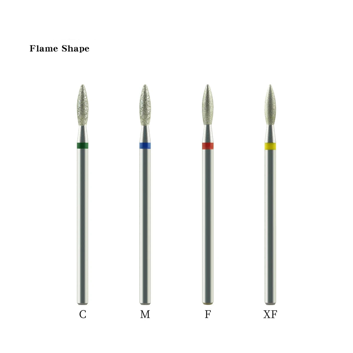 Flame Shape Diamond Bur With Tungsten Carbide Lab Burs