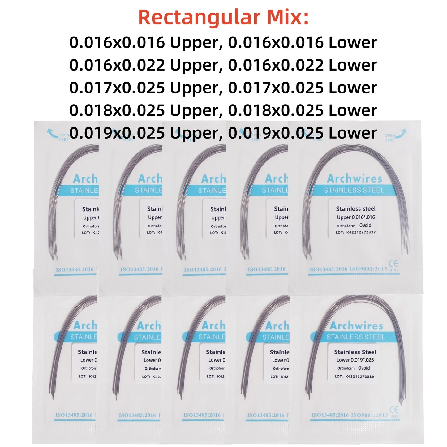 orthodontic arch wires