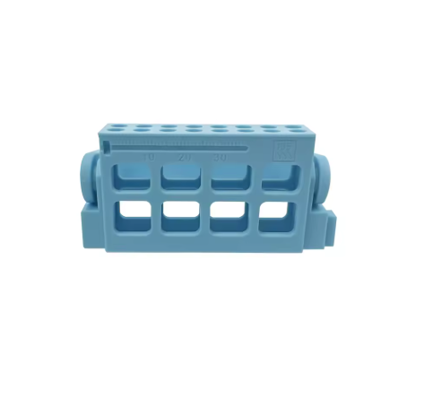 16-Hole Endodontic File Holder – Autoclavable Dental Endo File Organizer & Measuring Box