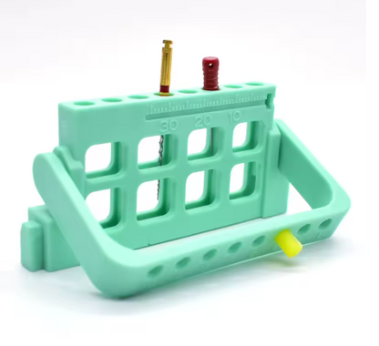 16-Hole Endodontic File Holder – Autoclavable Dental Endo File Organizer & Measuring Box