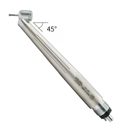 45° LED Rear Exhaust High-Speed Handpiece with Generator – 2/4 Holes, 3-Way Spray – 22000 RPM