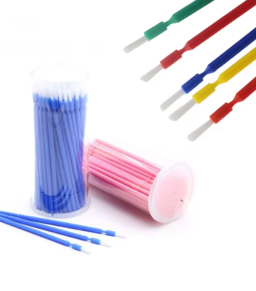 Bendable Neck Bristle Brush Applicators – 100PCS per Bottle