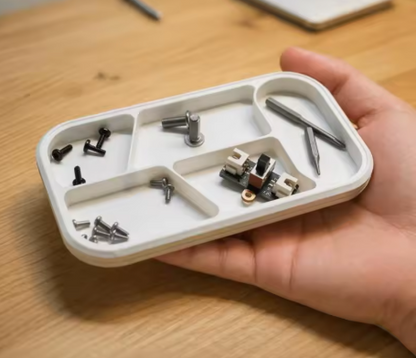 Dental Lab Small Parts Organizer Tray – Multi-Compartment Storage Box