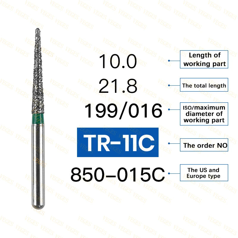 Coarse dental diamond burs