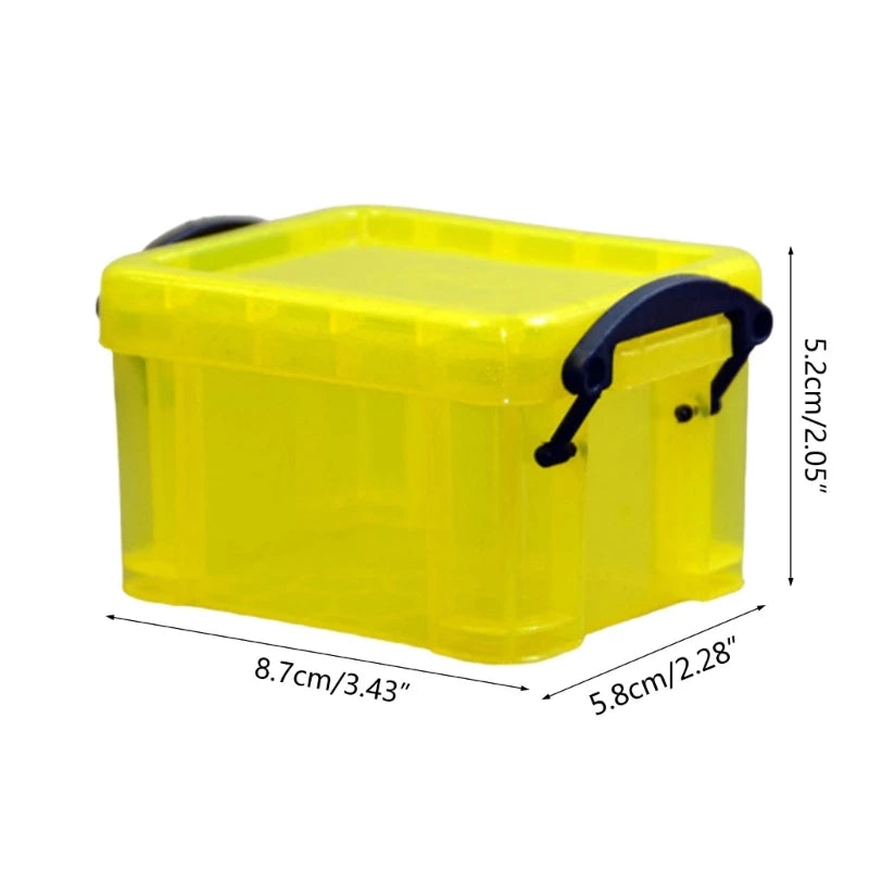 Mini Plastic Storage Container with Locking Lid