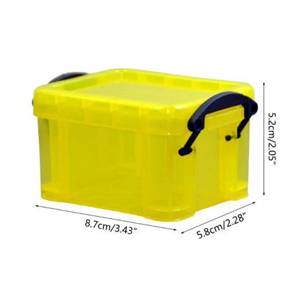 Mini Plastic Storage Container with Locking Lid