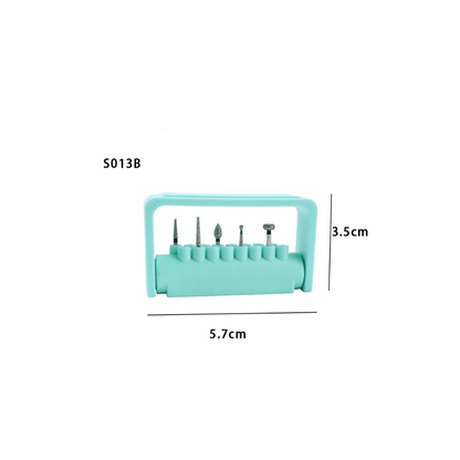Upgrade Your Dental Practice with 6PCS Disinfection Carbide Burs Holder