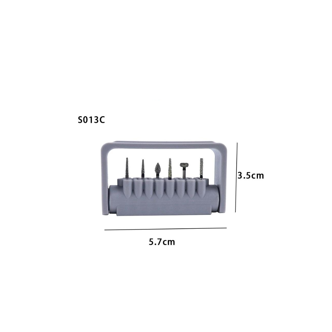 Upgrade Your Dental Practice with 6PCS Disinfection Carbide Burs Holder