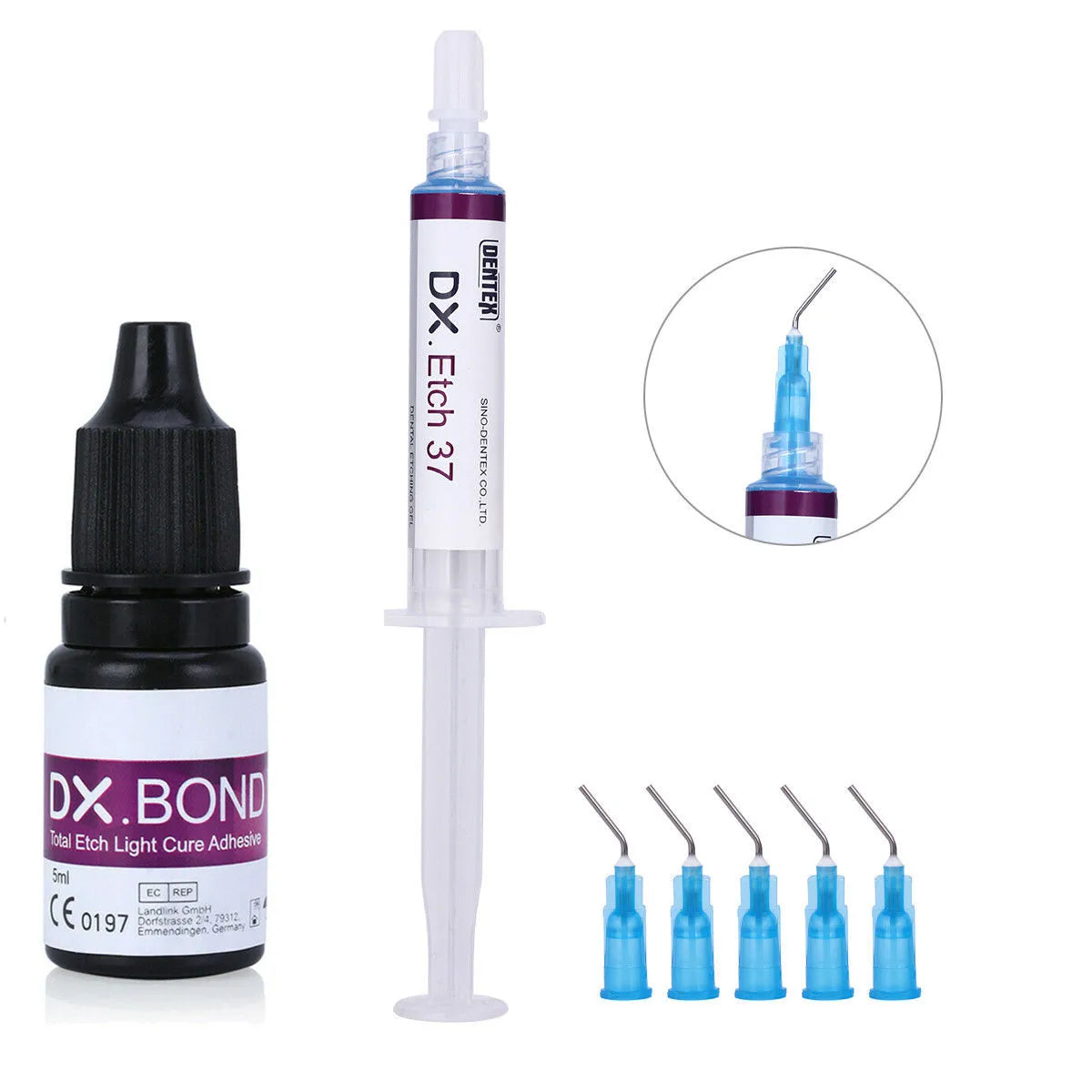 a bottle of dx bond ink next to a pen